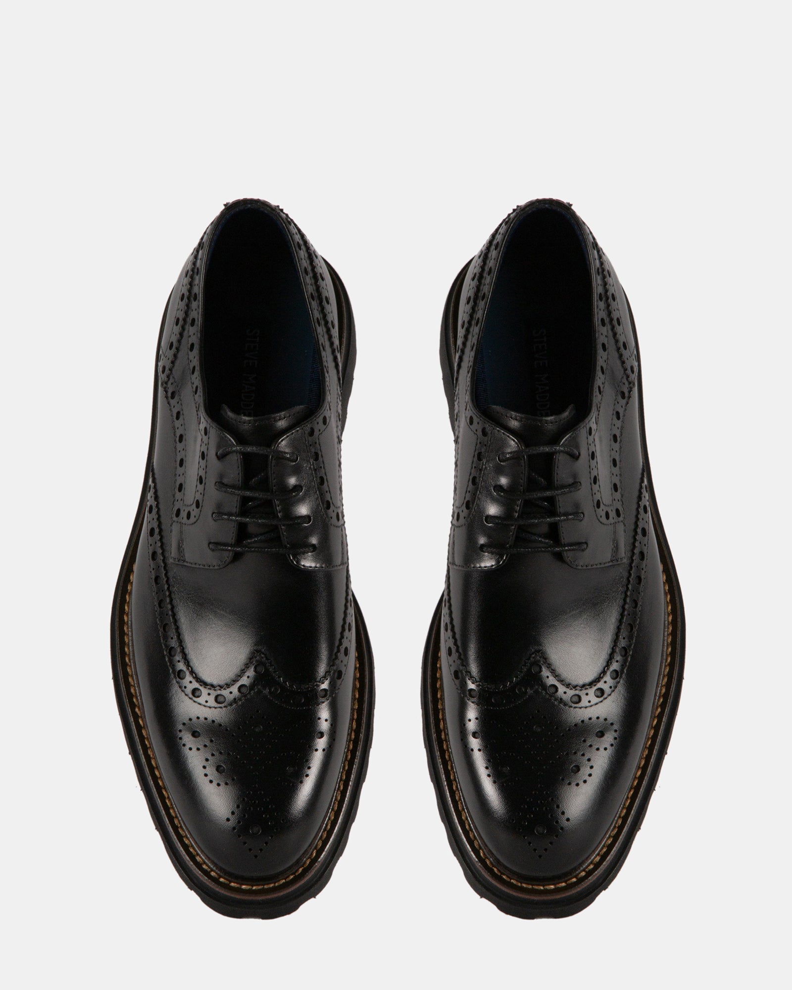 KASAAN BLACK LEATHER - Men's Shoes - Steve Madden Canada