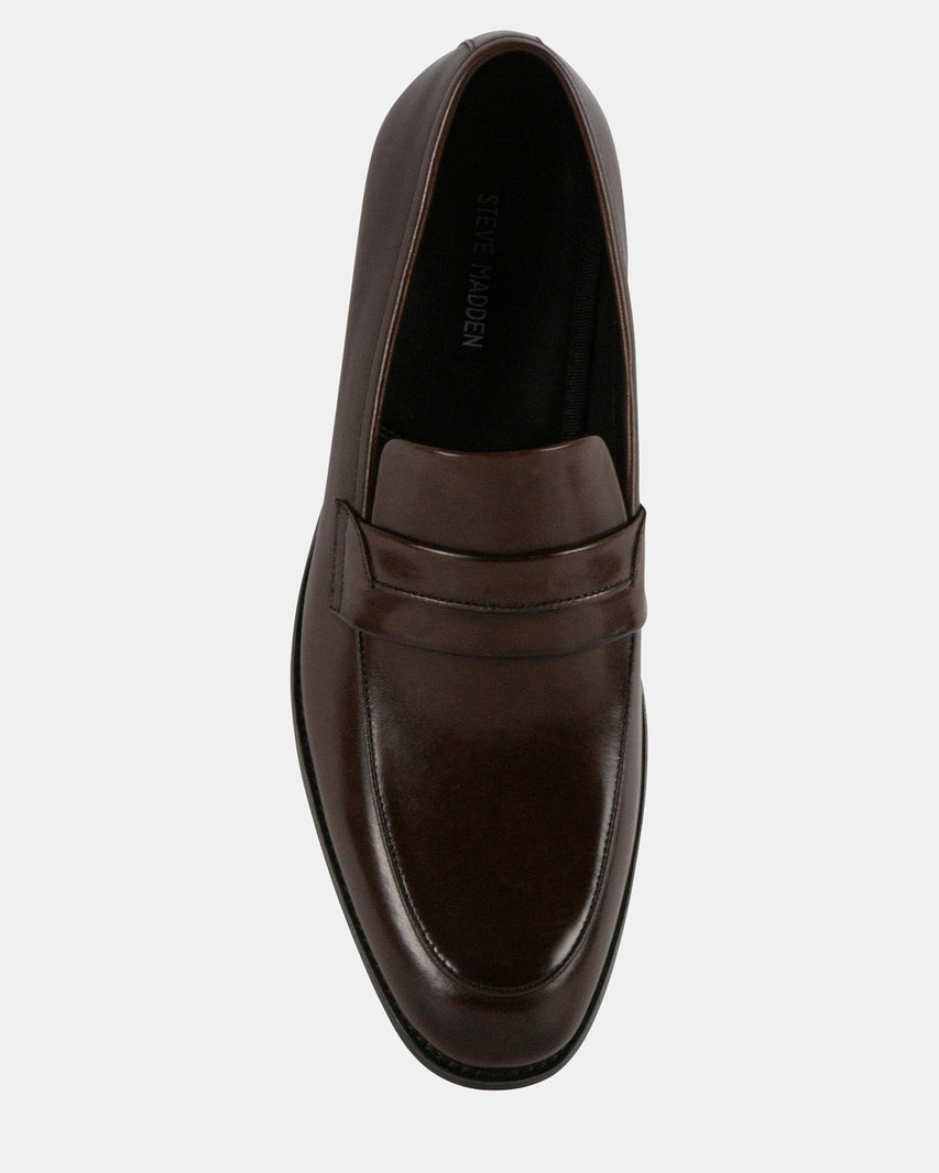KINGSLED BROWN LEATHER - Men's Shoes - Steve Madden Canada