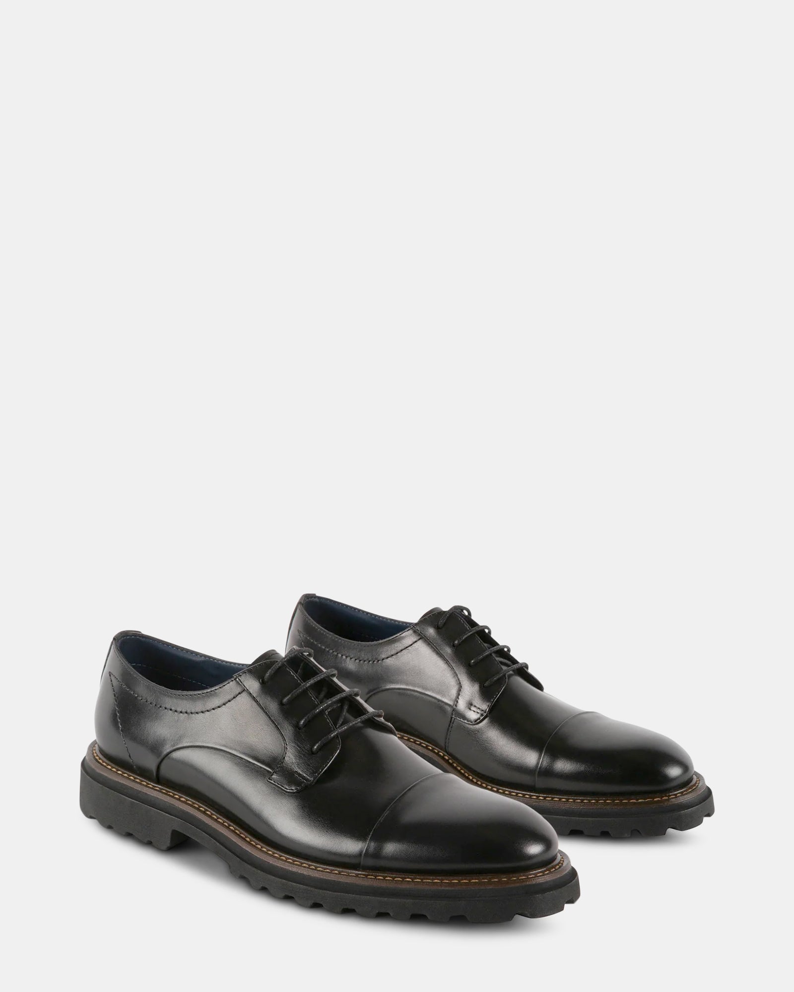 KNITTE BLACK LEATHER - Men's Shoes - Steve Madden Canada