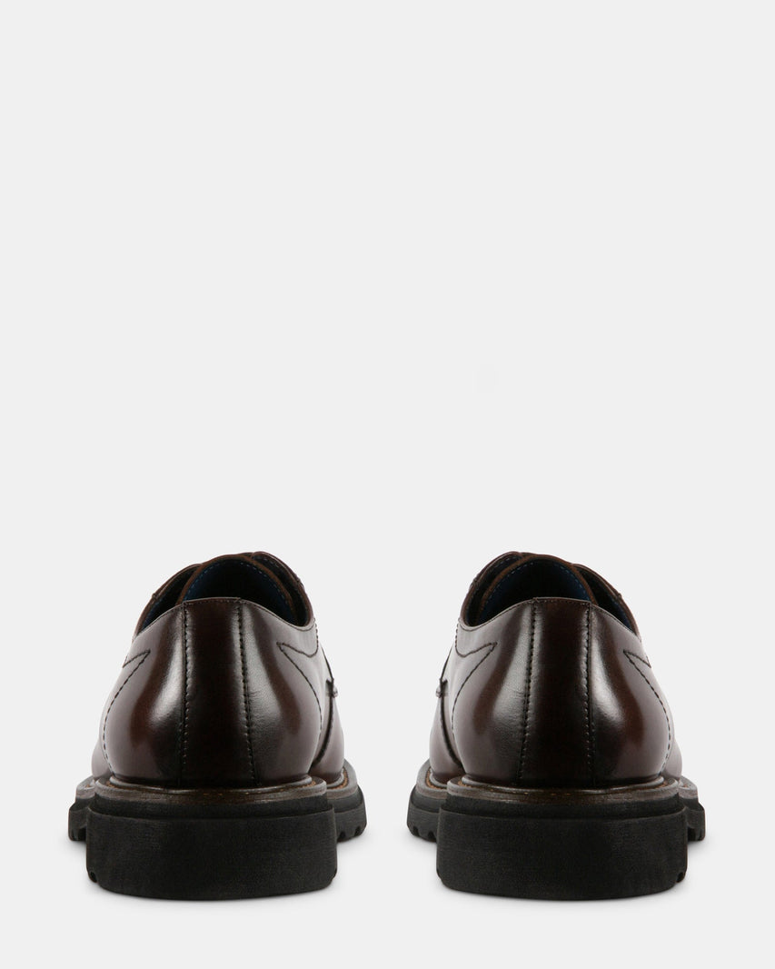 KNITTE BROWN LEATHER - Men's Shoes - Steve Madden Canada