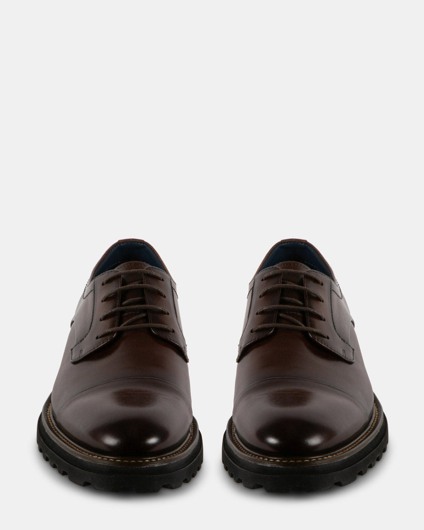 KNITTE BROWN LEATHER - Men's Shoes - Steve Madden Canada