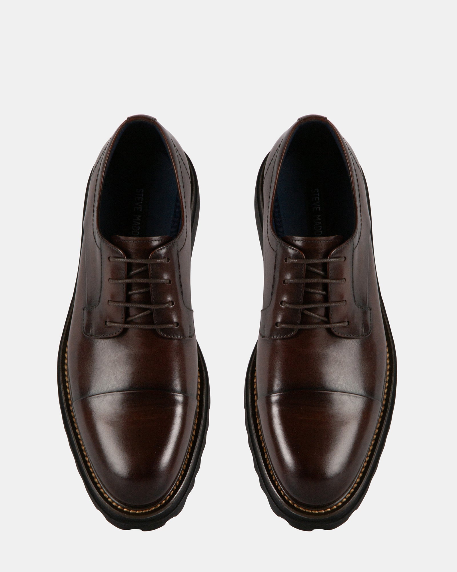 KNITTE BROWN LEATHER - Men's Shoes - Steve Madden Canada