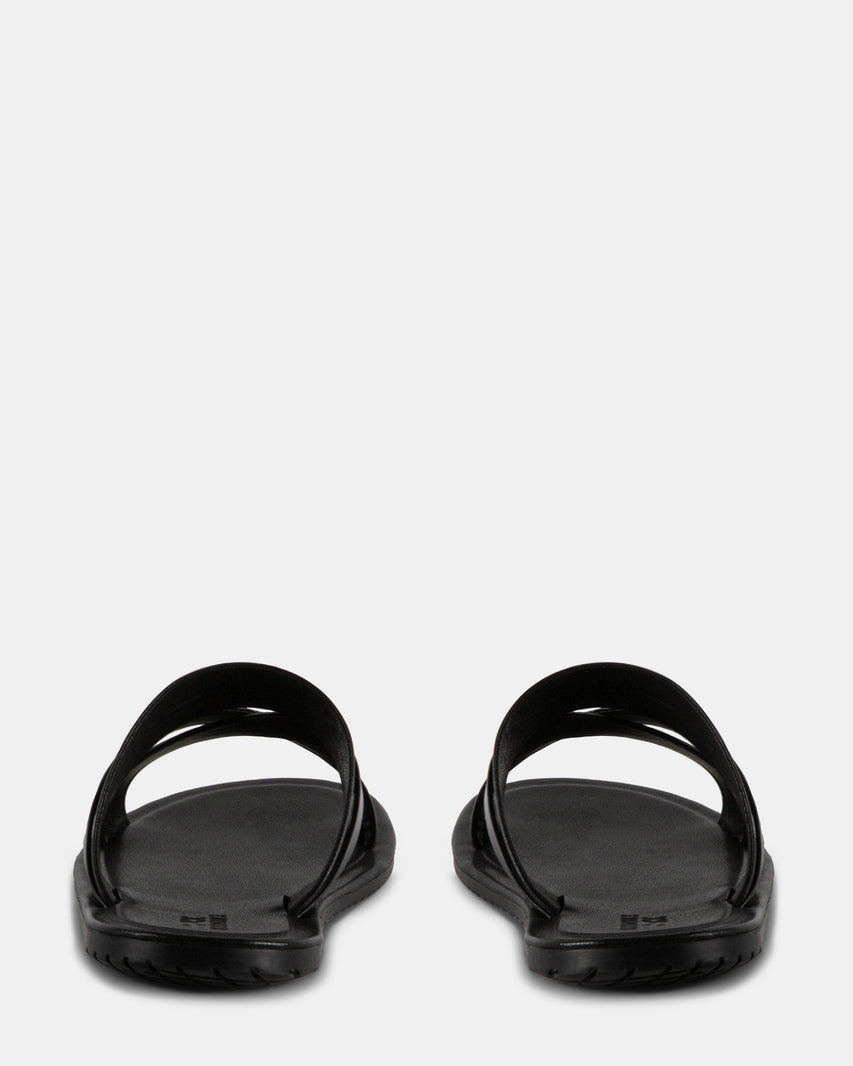LEO BLACK LEATHER - Men's Shoes - Steve Madden Canada