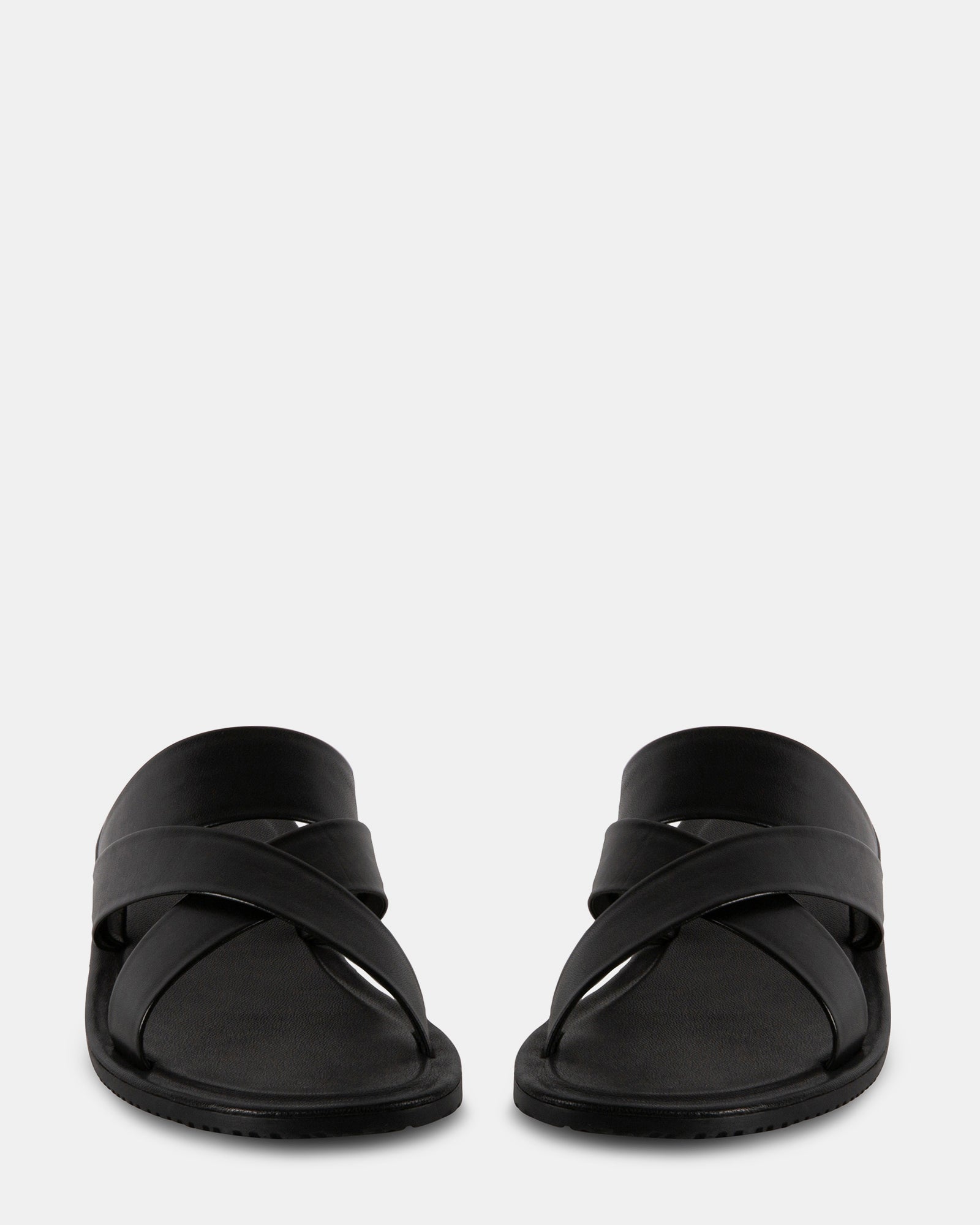 LEO BLACK LEATHER - Men's Shoes - Steve Madden Canada