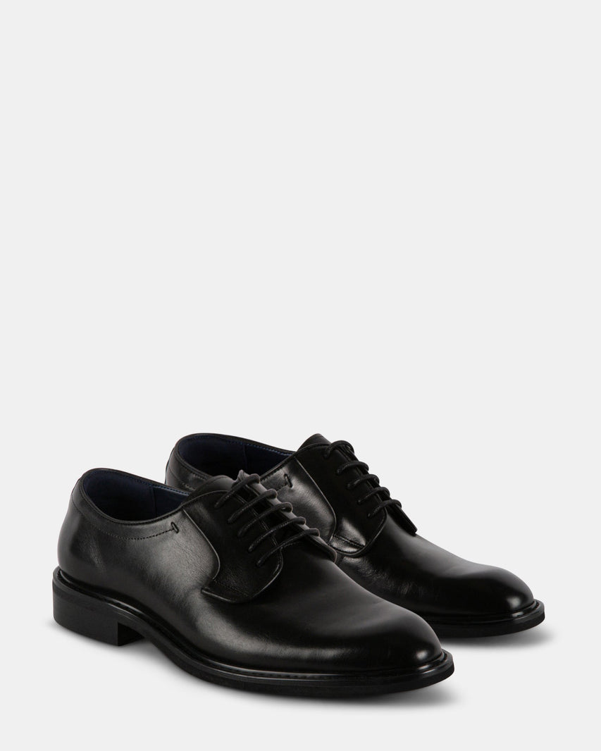 MARANA BLACK LEATHER - Men's Shoes - Steve Madden Canada
