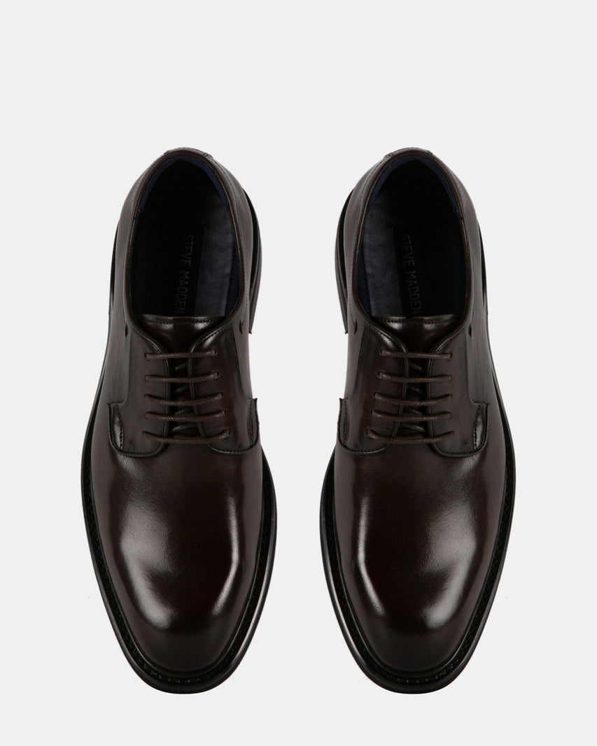 MARANA BROWN LEATHER - Men's Shoes - Steve Madden Canada