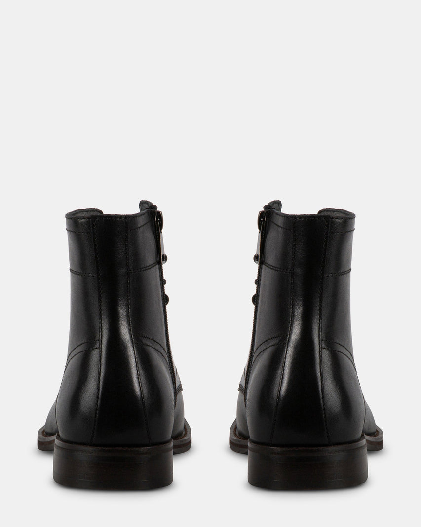 ROYY BLACK LEATHER - Men's Shoes - Steve Madden Canada
