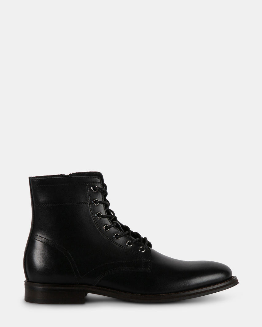ROYY BLACK LEATHER - Men's Shoes - Steve Madden Canada