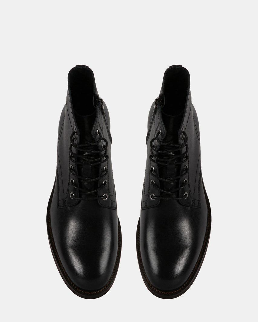 ROYY BLACK LEATHER - Men's Shoes - Steve Madden Canada