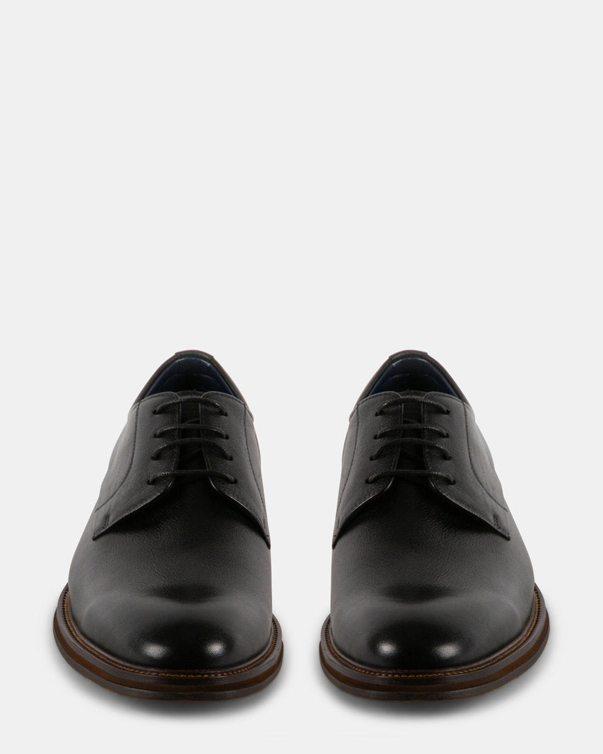 SITTLERR BLACK LEATHER - Men's Shoes - Steve Madden Canada