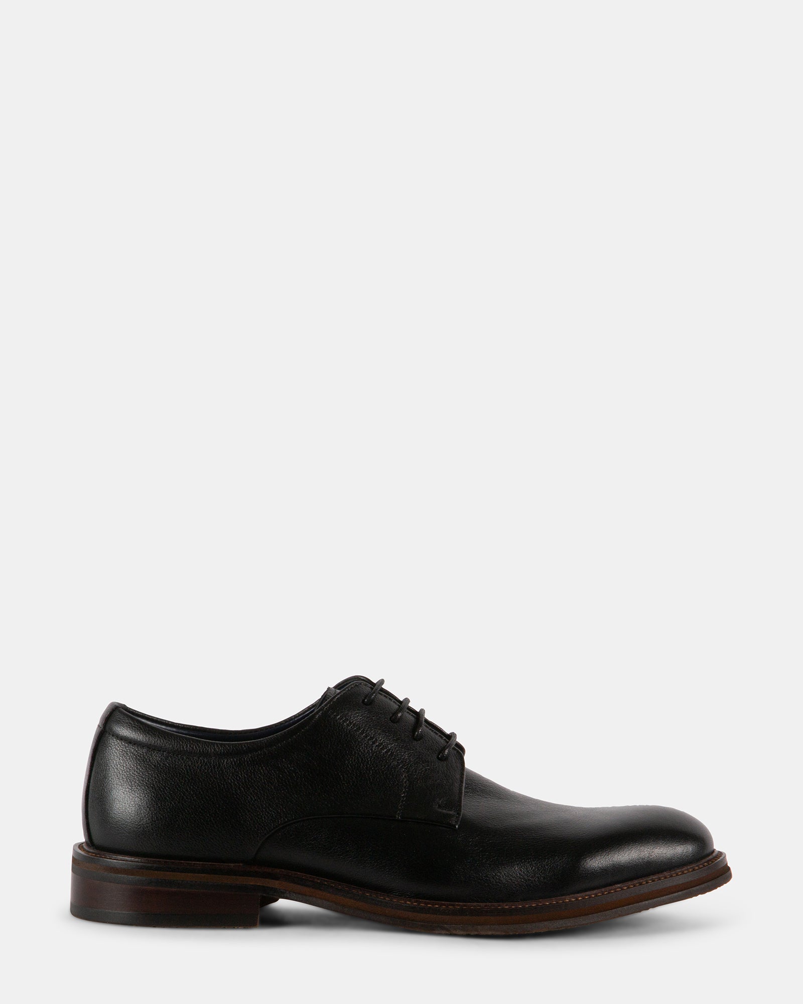 SITTLERR BLACK LEATHER - Men's Shoes - Steve Madden Canada