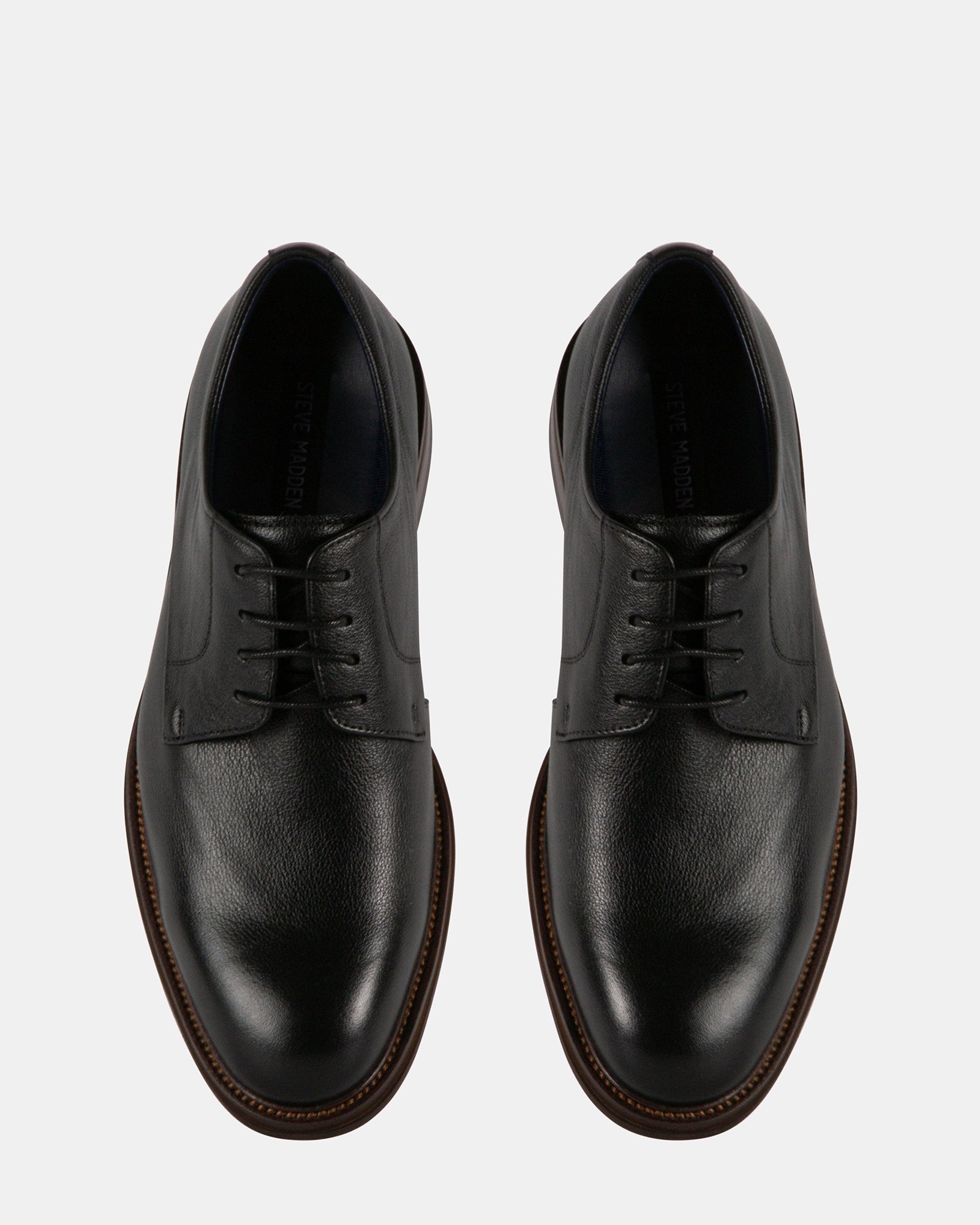 SITTLERR BLACK LEATHER - Men's Shoes - Steve Madden Canada