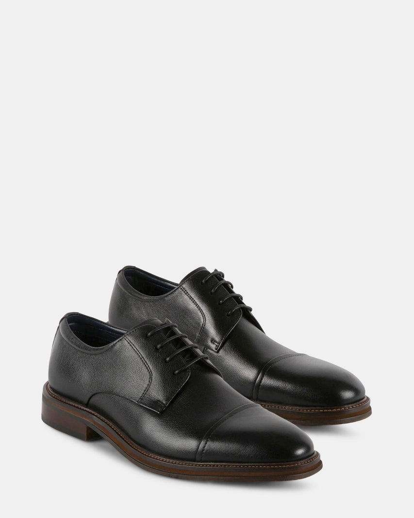 STANNIS BLACK LEATHER - Men's Shoes - Steve Madden Canada