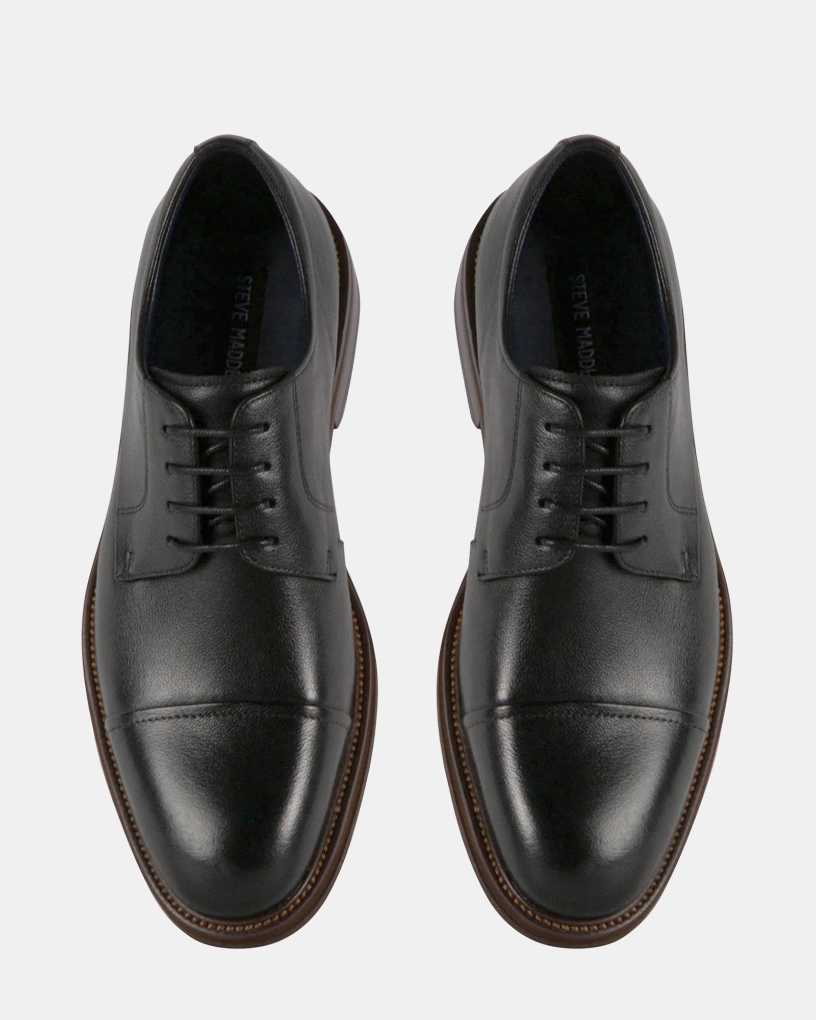 STANNIS BLACK LEATHER - Men's Shoes - Steve Madden Canada
