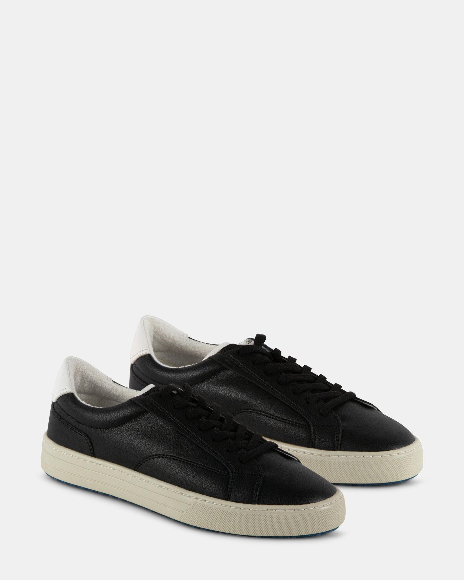 XAVVIER BLACK-WHITE LEATHER - Men's Shoes - Steve Madden Canada