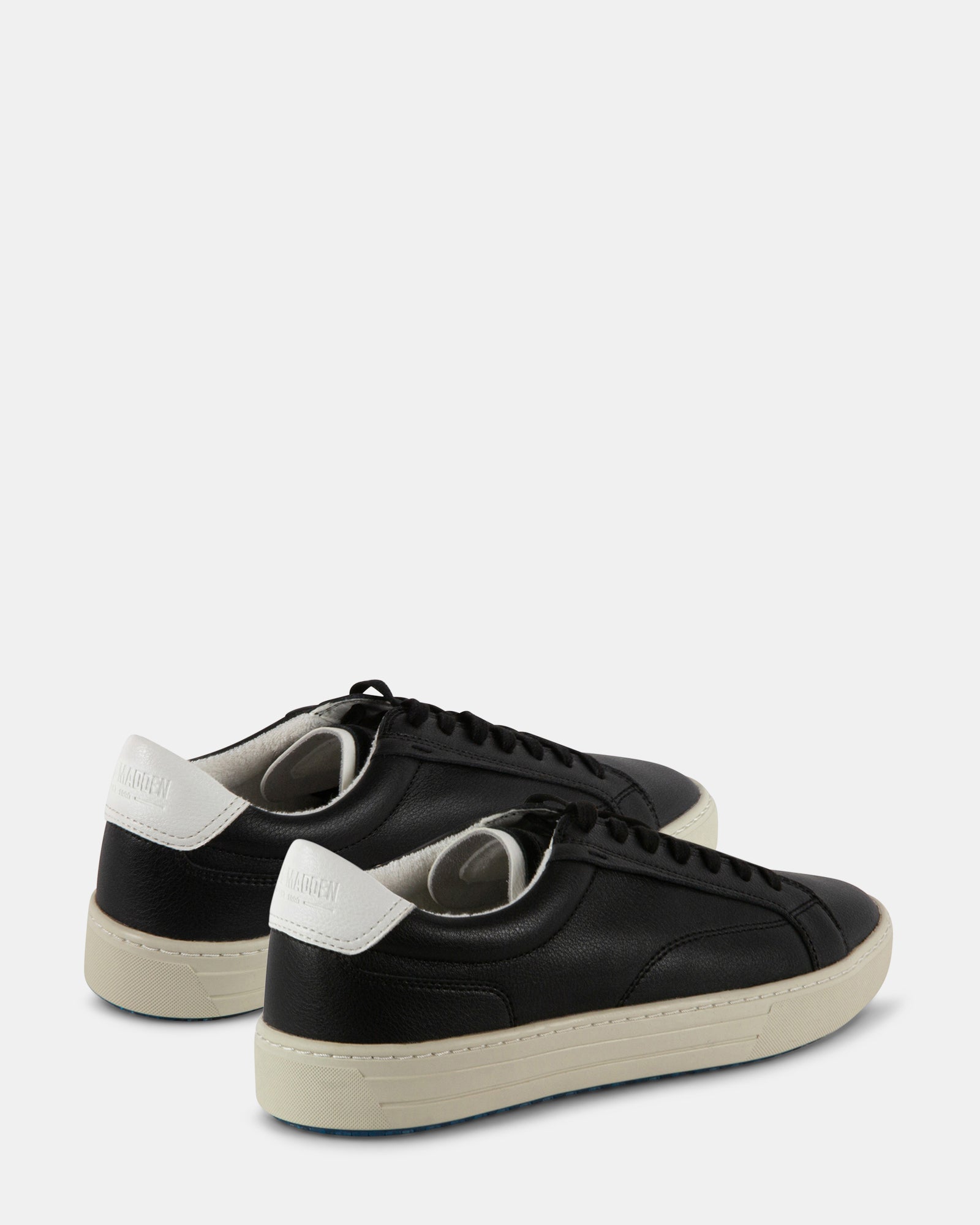 XAVVIER BLACK-WHITE LEATHER - Men's Shoes - Steve Madden Canada