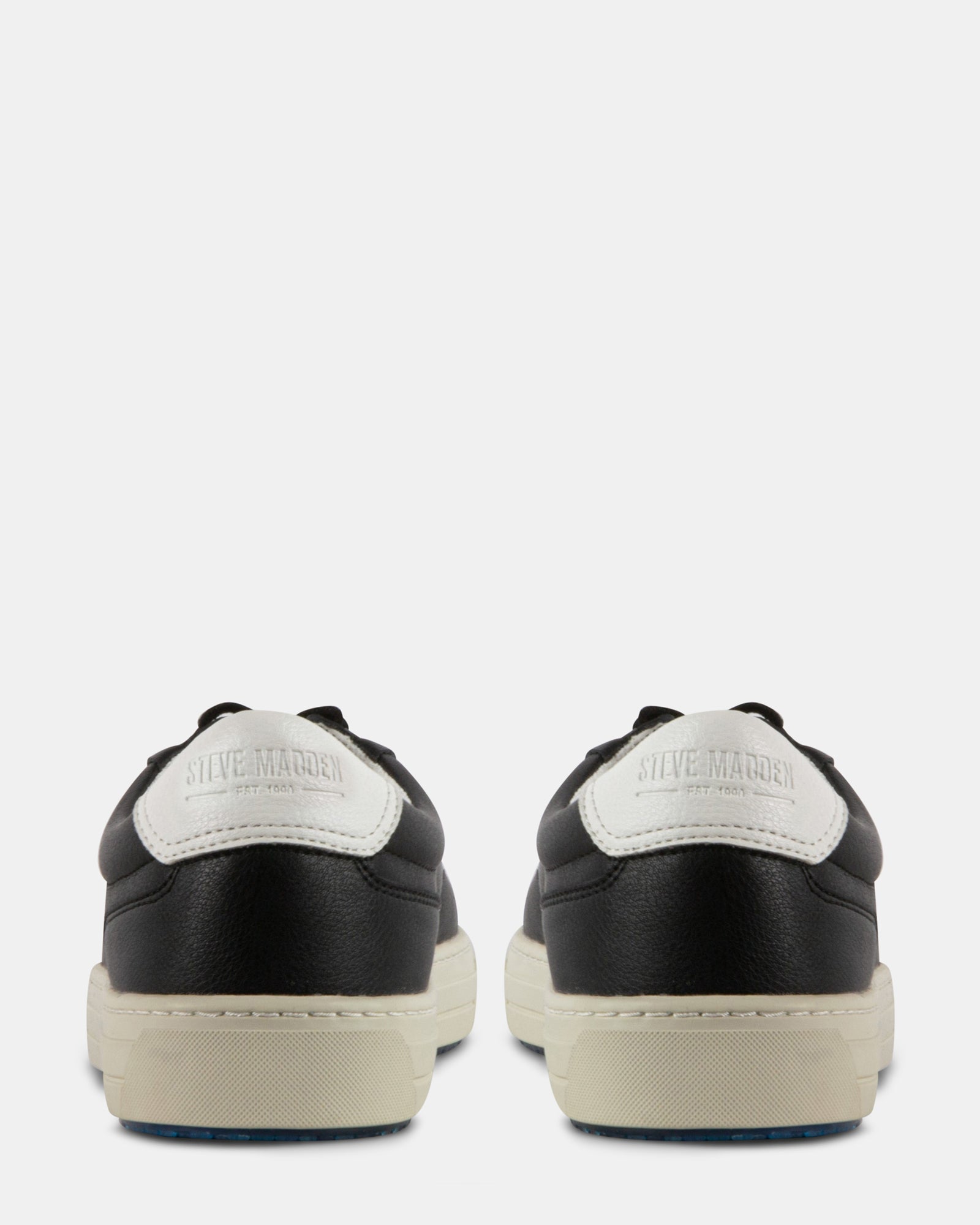 XAVVIER BLACK-WHITE LEATHER - Men's Shoes - Steve Madden Canada