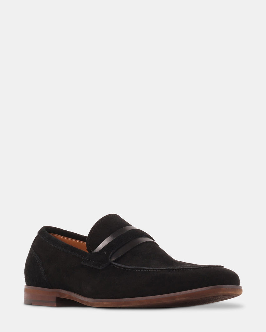 BREMEN BLACK SUEDE - Men's Shoes - Steve Madden Canada