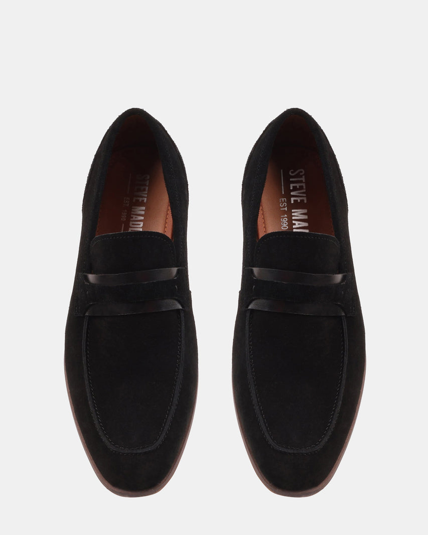 BREMEN BLACK SUEDE - Men's Shoes - Steve Madden Canada
