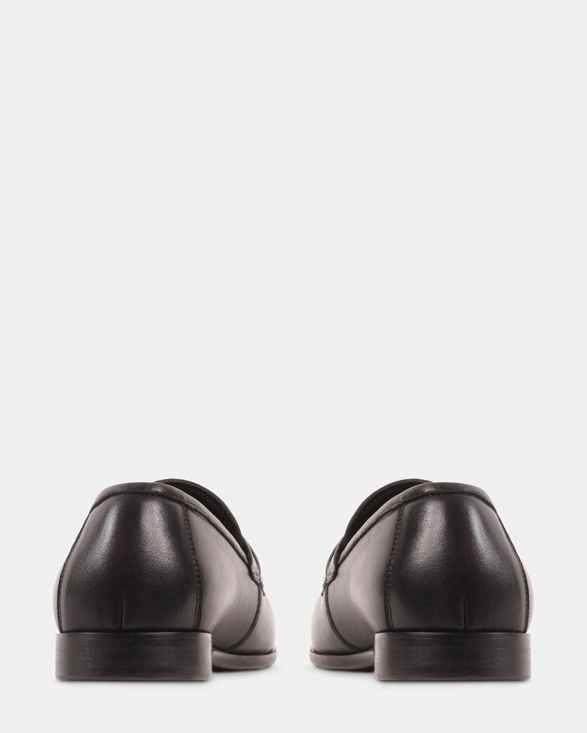 CHEVOIT BLACK LEATHER - Men's Shoes - Steve Madden Canada