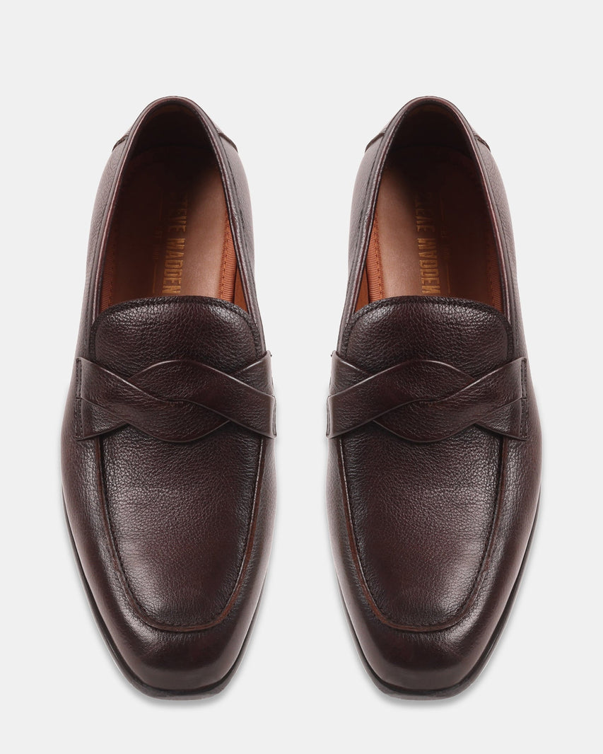 CHEVOIT BROWN LEATHER - Men's Shoes - Steve Madden Canada