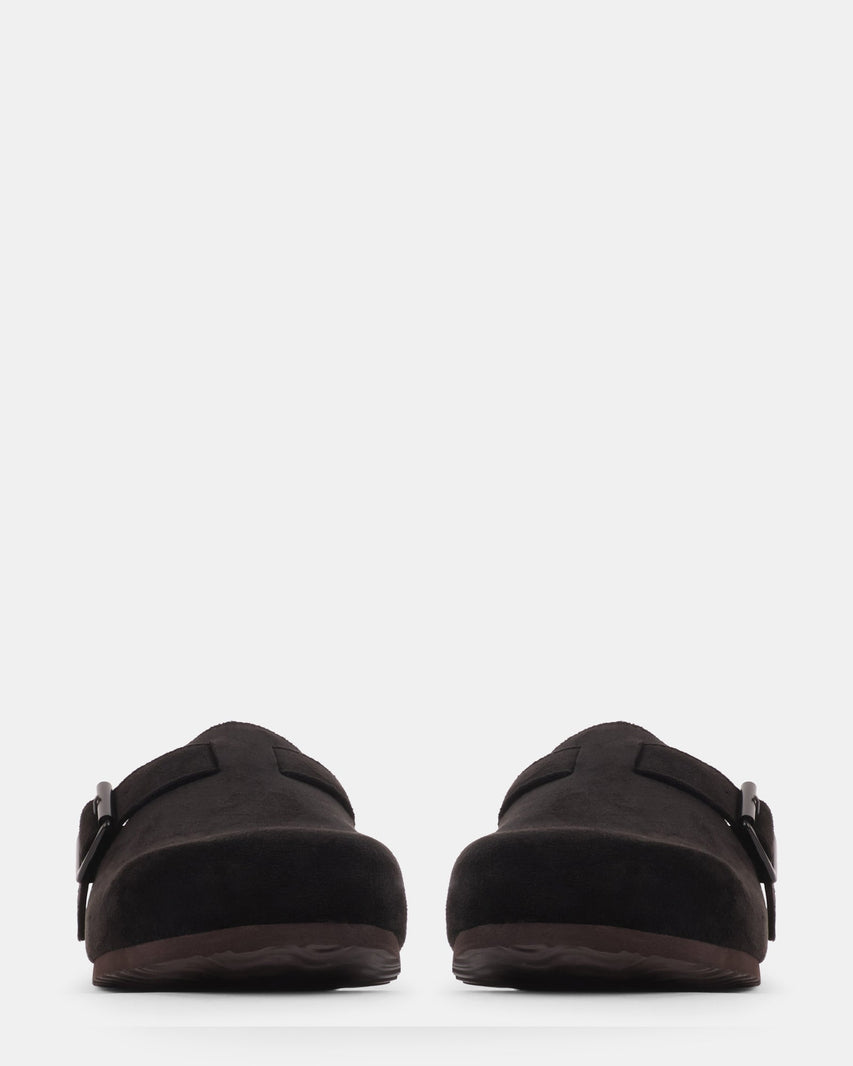 CLOG BLACK SUEDE - Men's Shoes - Steve Madden Canada