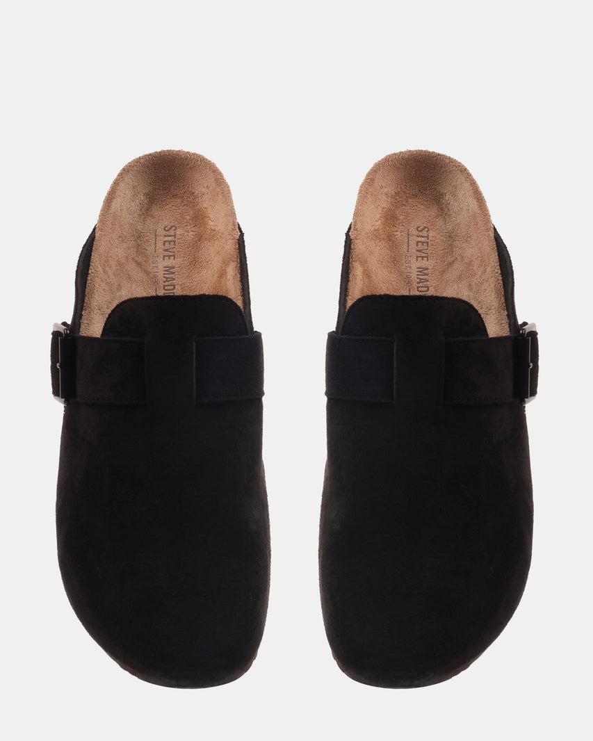 CLOG BLACK SUEDE - Men's Shoes - Steve Madden Canada