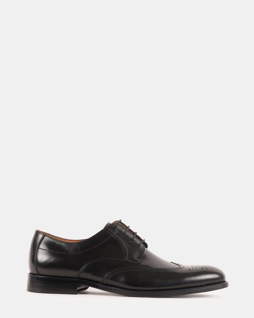 DISTRO BLACK LEATHER - Men's Shoes - Steve Madden Canada
