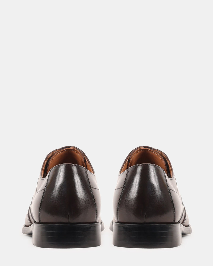 DISTRO BROWN LEATHER - Men's Shoes - Steve Madden Canada