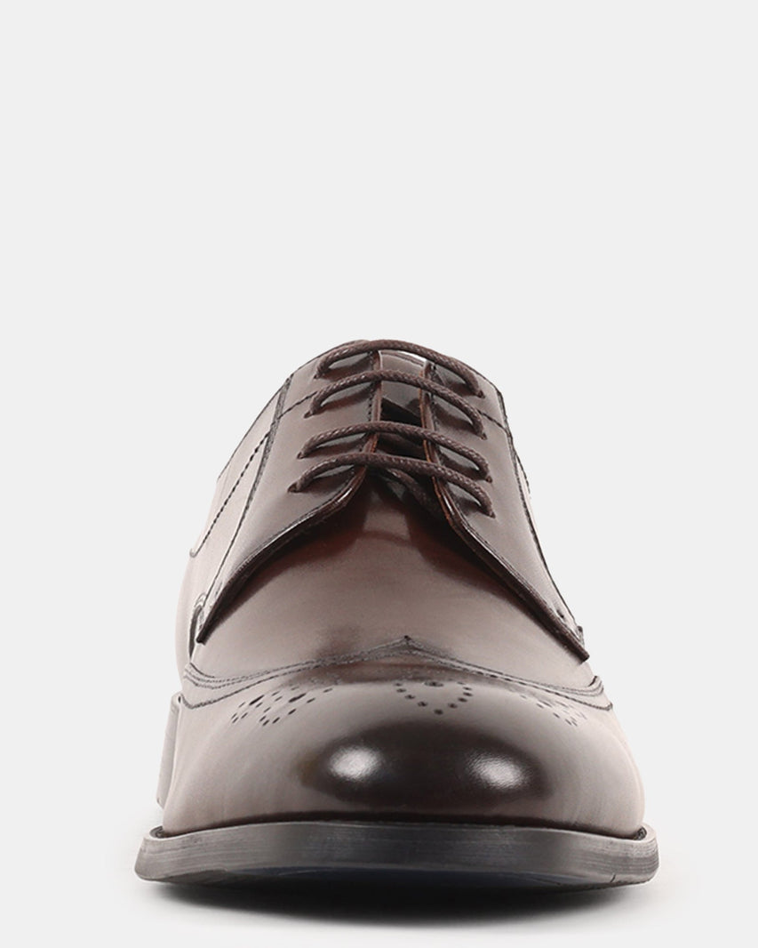 DISTRO BROWN LEATHER - Men's Shoes - Steve Madden Canada