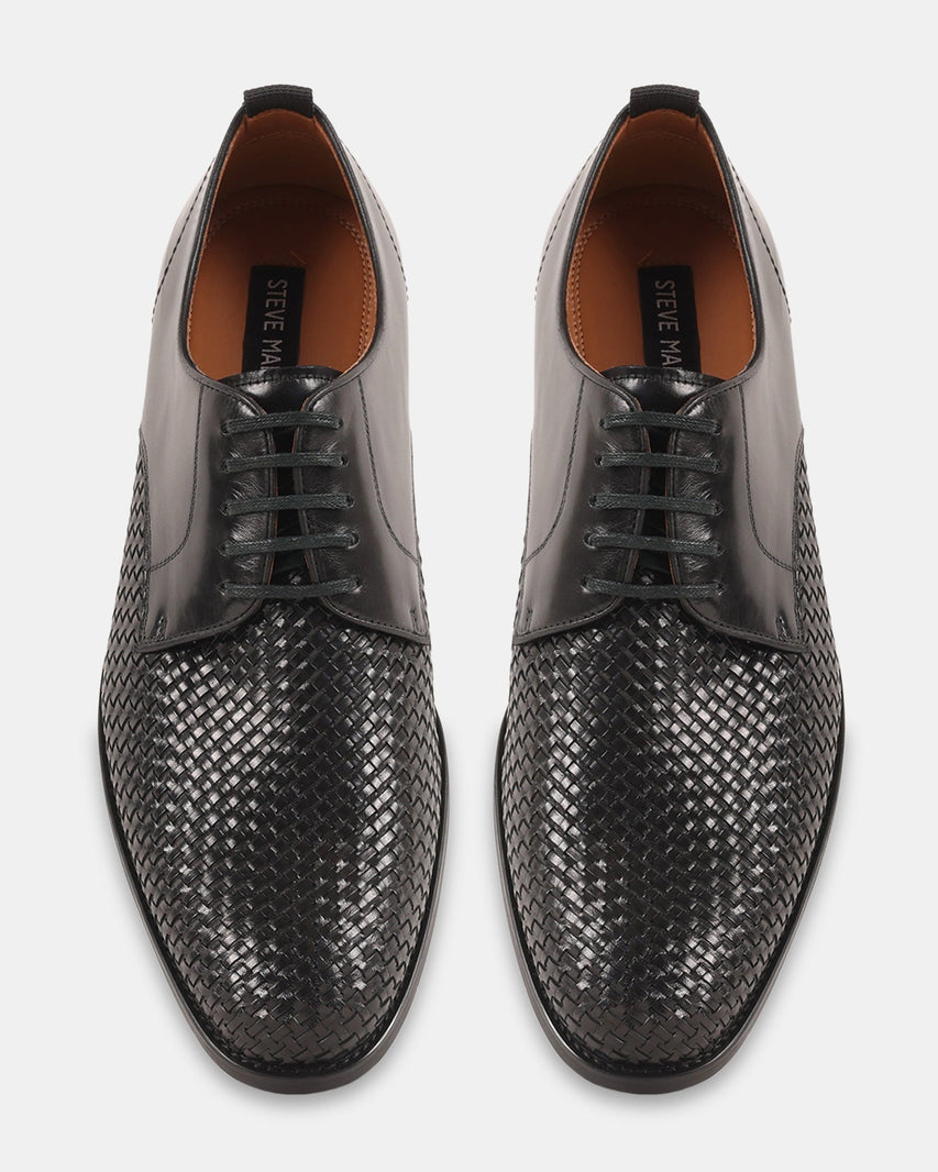 DONNIS BLACK LEATHER - Men's Shoes - Steve Madden Canada