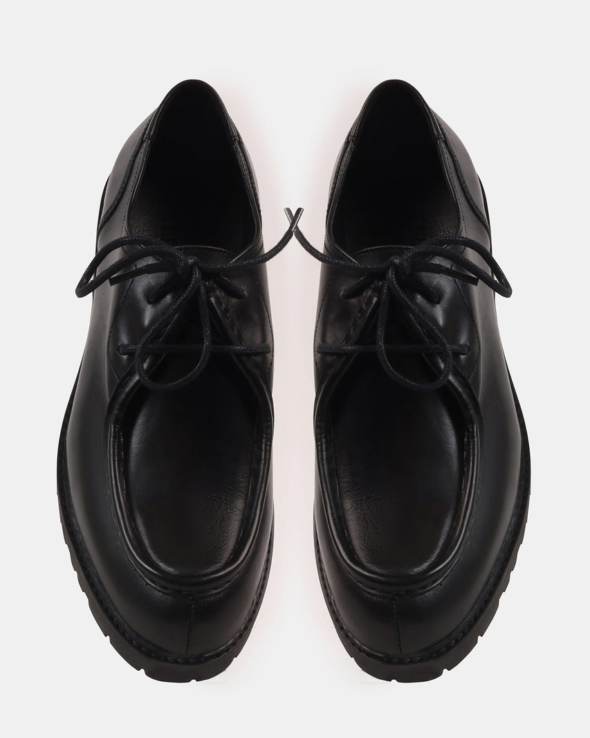 ELROYY BLACK LEATHER - Men's Shoes - Steve Madden Canada