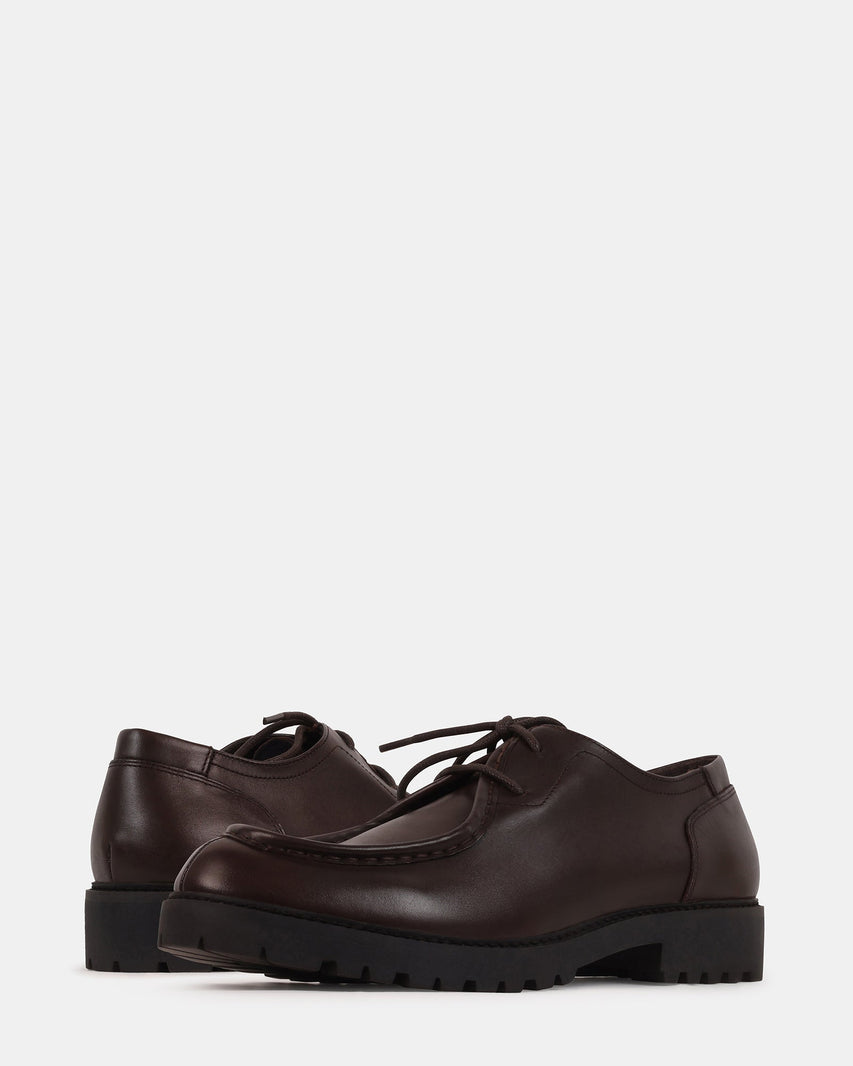 ELROYY BROWN LEATHER - Men's Shoes - Steve Madden Canada