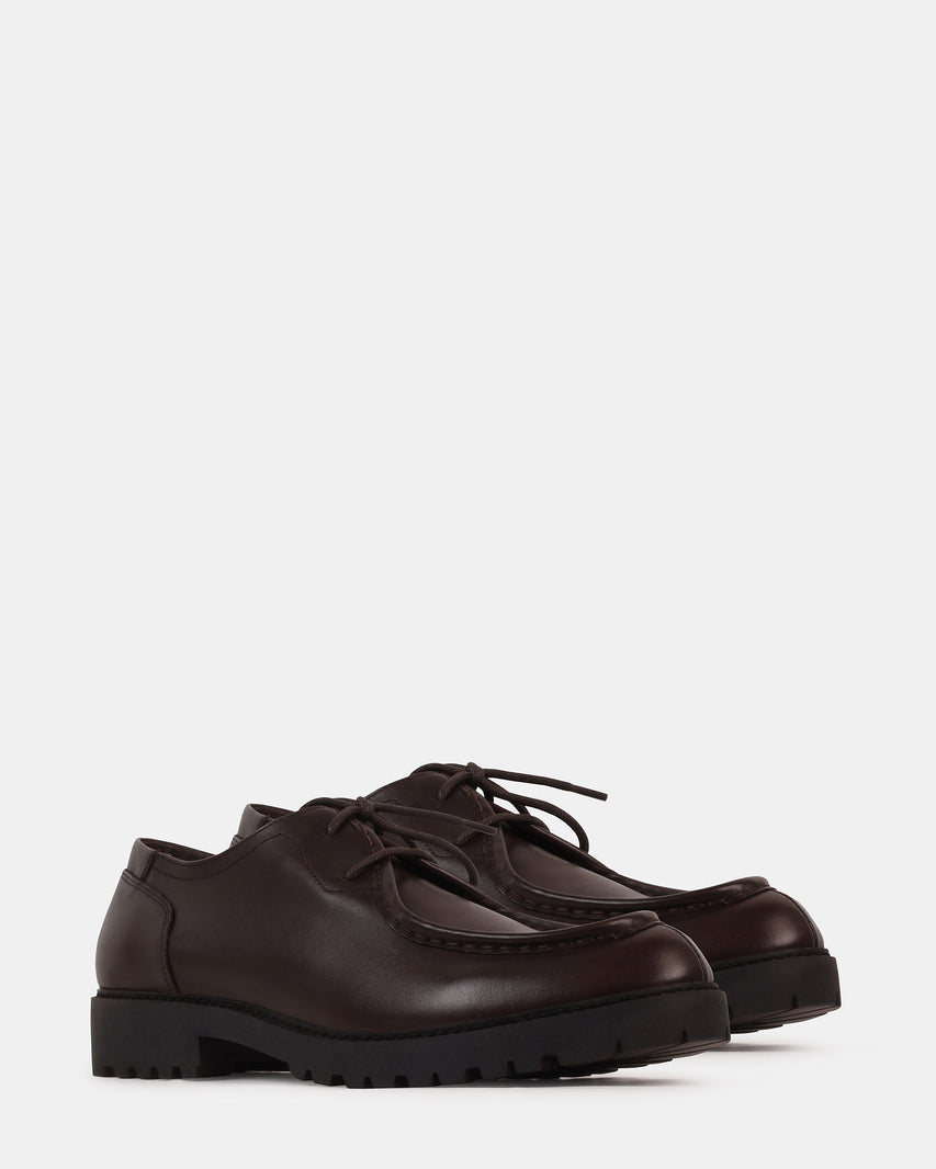 ELROYY BROWN LEATHER - Men's Shoes - Steve Madden Canada