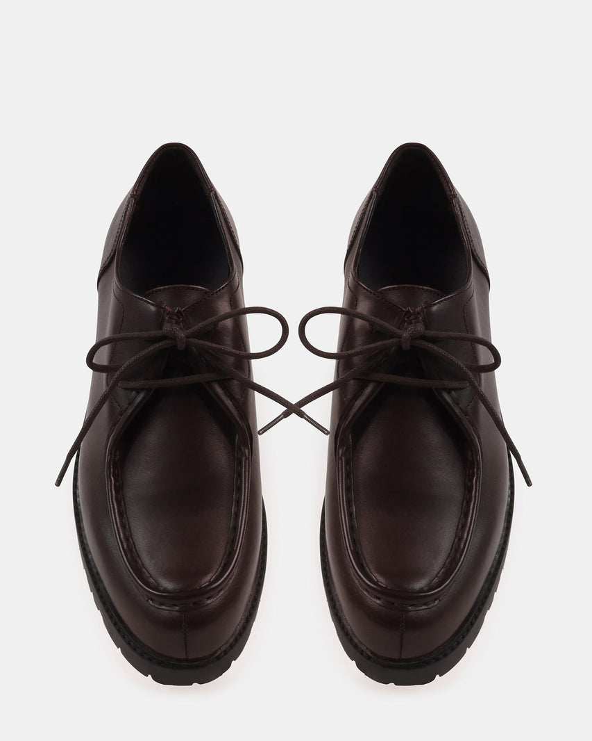 ELROYY BROWN LEATHER - Men's Shoes - Steve Madden Canada