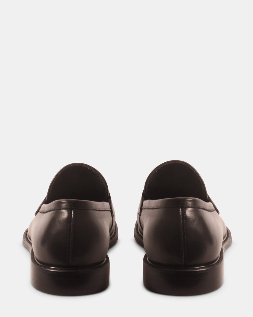 ESTEBAN BLACK LEATHER - Men's Shoes - Steve Madden Canada
