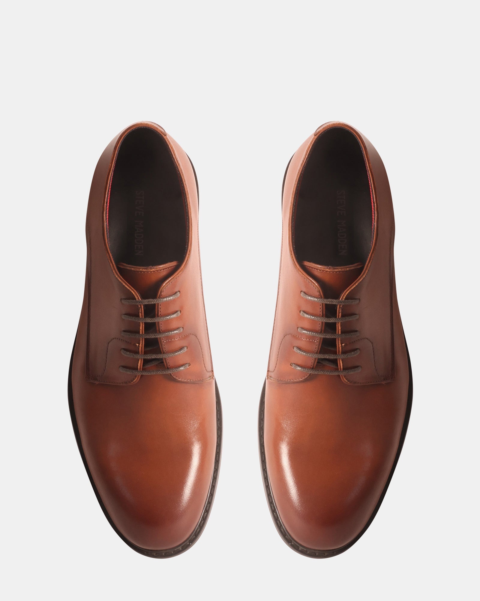 ESTEVIO BROWN LEATHER - Men's Shoes - Steve Madden Canada