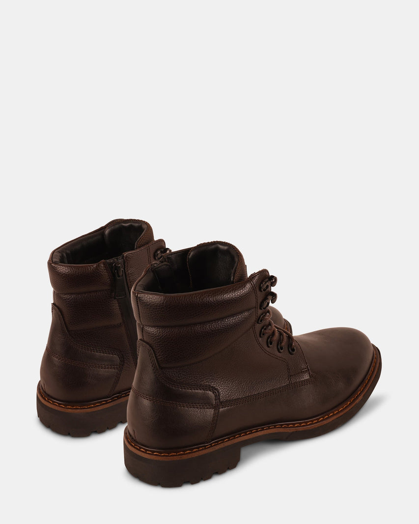 FREDDO BROWN LEATHER - Men's Shoes - Steve Madden Canada