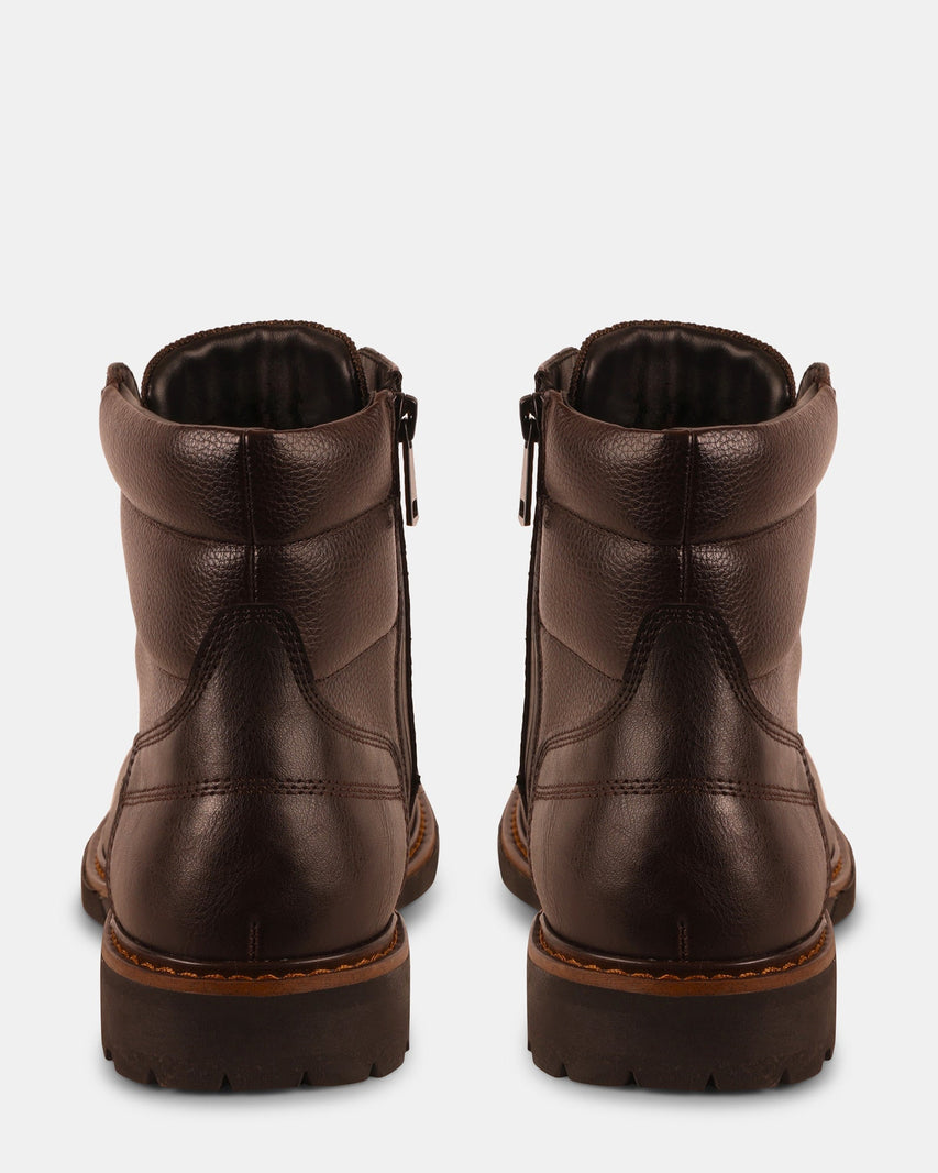 FREDDO BROWN LEATHER - Men's Shoes - Steve Madden Canada