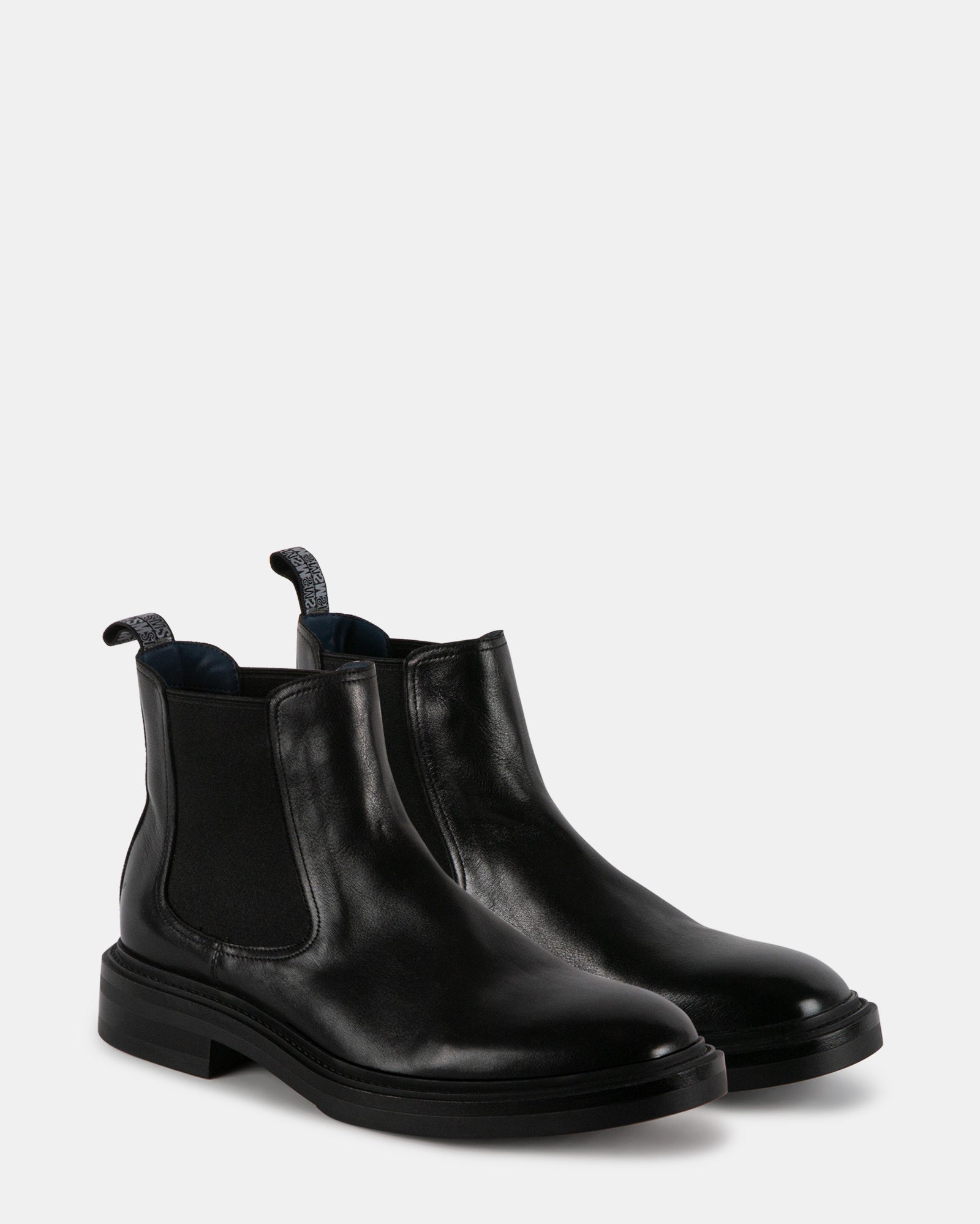HATTON BLACK LEATHER - Men's Shoes - Steve Madden Canada