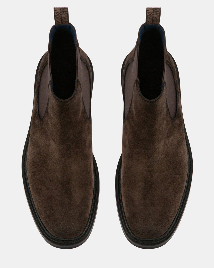 HATTON BROWN SUEDE - Men's Shoes - Steve Madden Canada