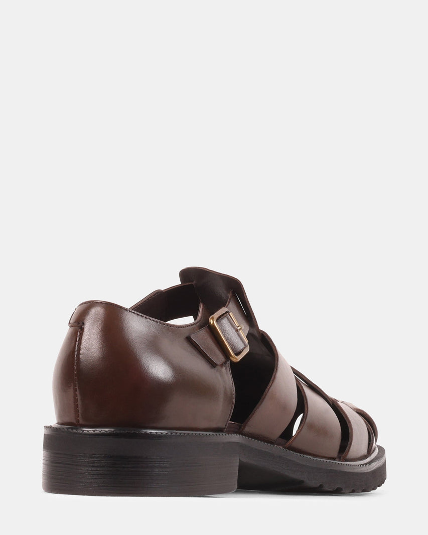 HAVANA BROWN LEATHER - Men's Shoes - Steve Madden Canada