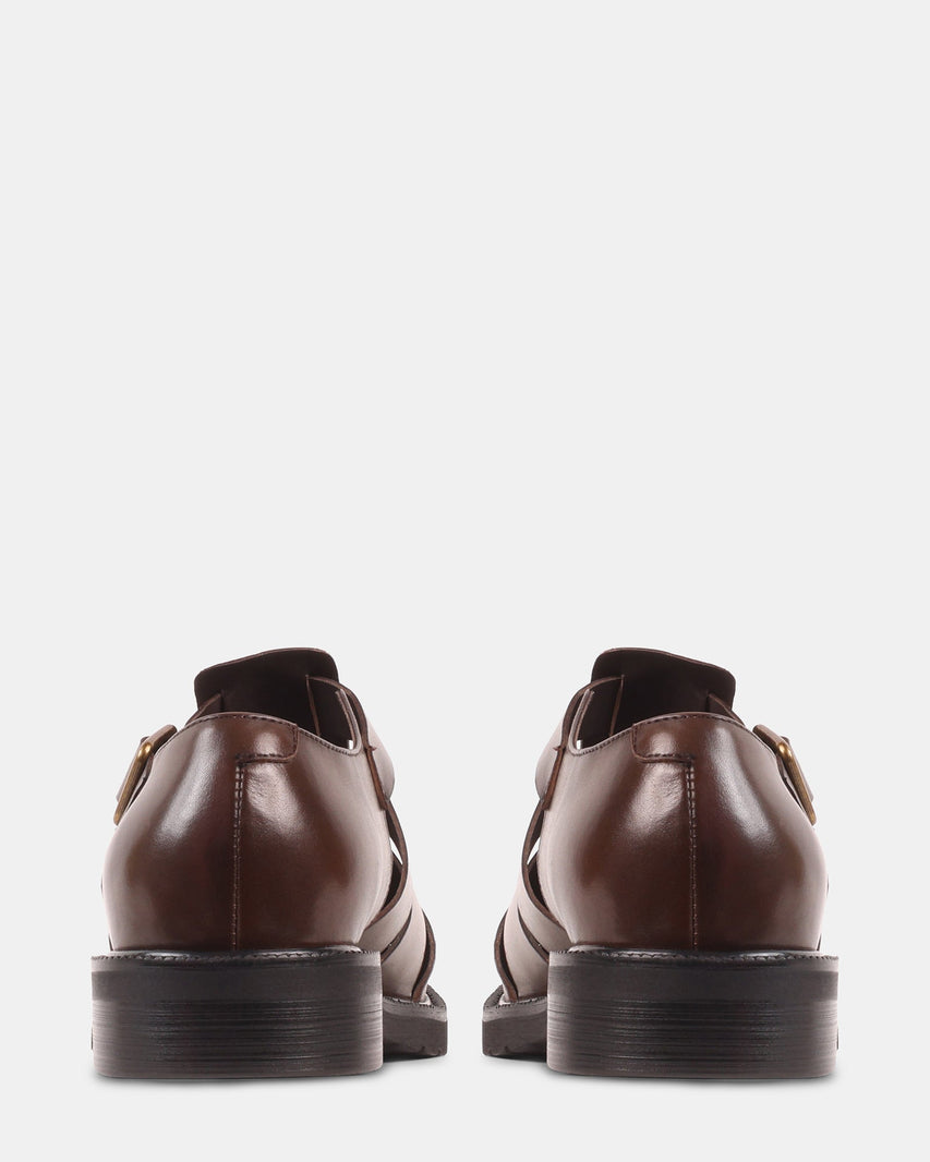 HAVANA BROWN LEATHER - Men's Shoes - Steve Madden Canada