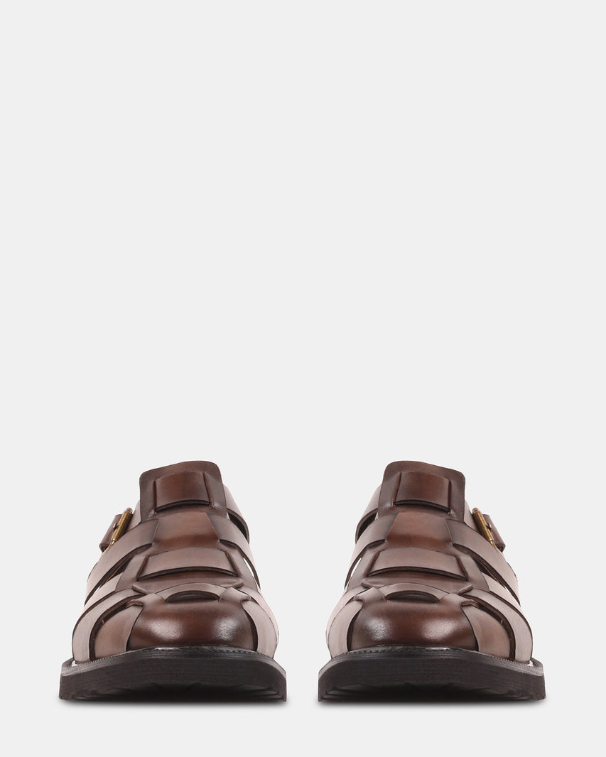HAVANA BROWN LEATHER - Men's Shoes - Steve Madden Canada