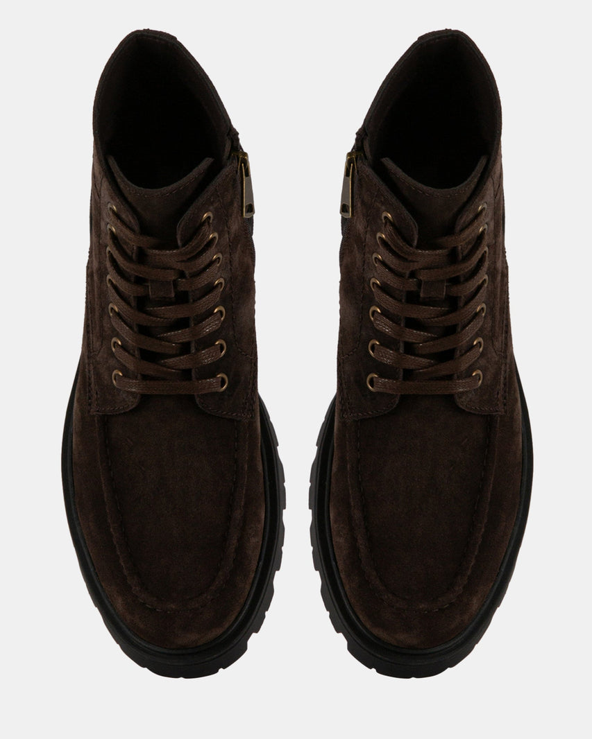 HEATHROW BROWN SUEDE - Men's Shoes - Steve Madden Canada