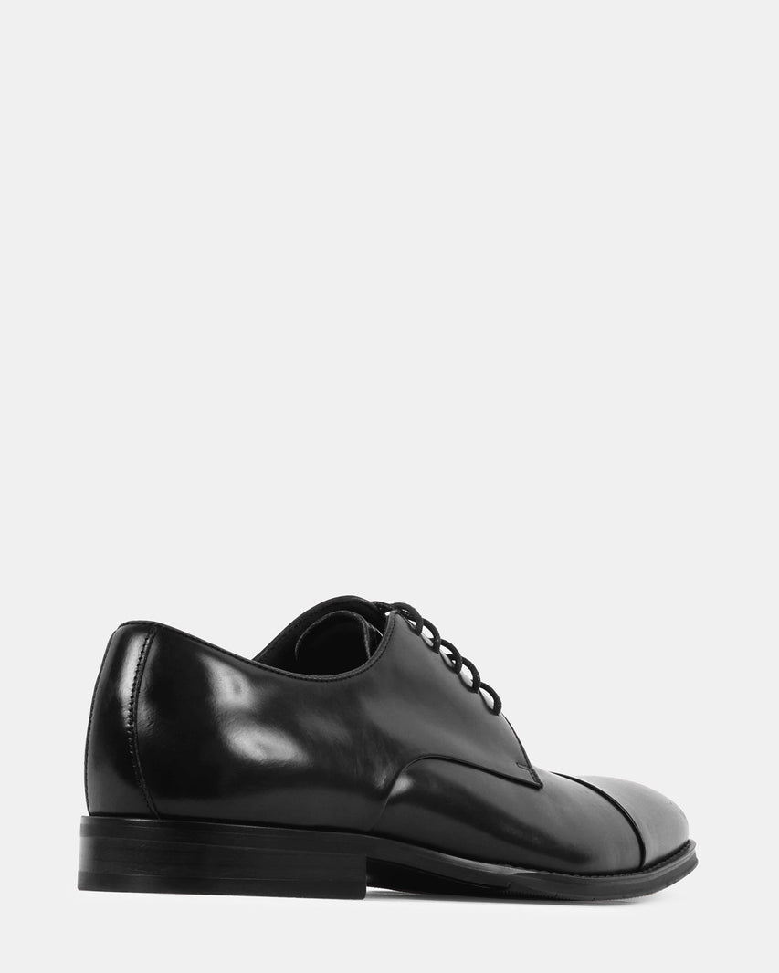 KERIAN BLACK LEATHER - Men's Shoes - Steve Madden Canada