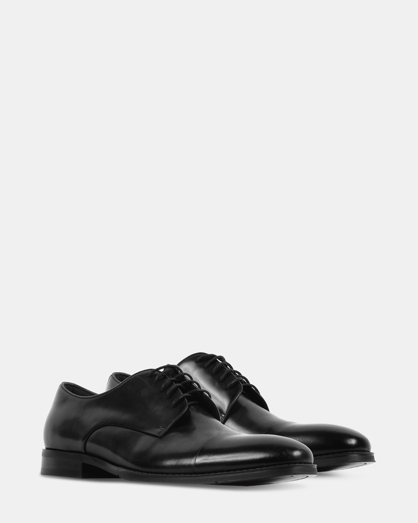 KERIAN BLACK LEATHER - Men's Shoes - Steve Madden Canada