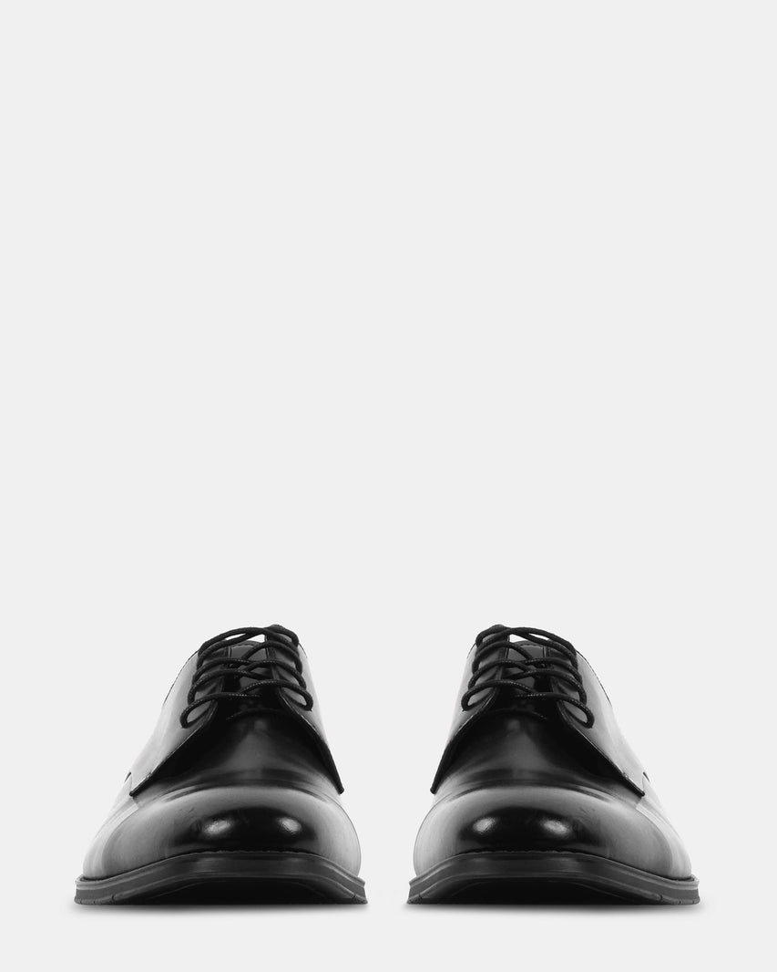 KERIAN BLACK LEATHER - Men's Shoes - Steve Madden Canada
