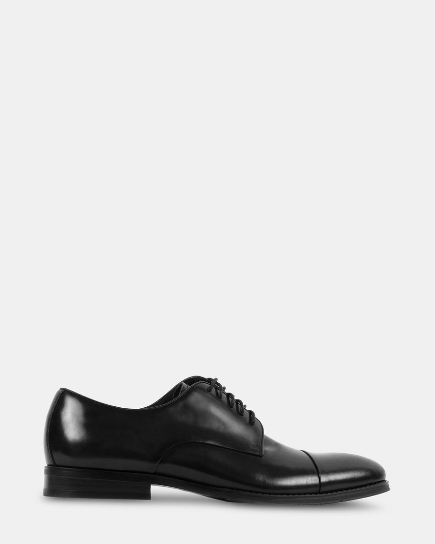 KERIAN BLACK LEATHER - Men's Shoes - Steve Madden Canada
