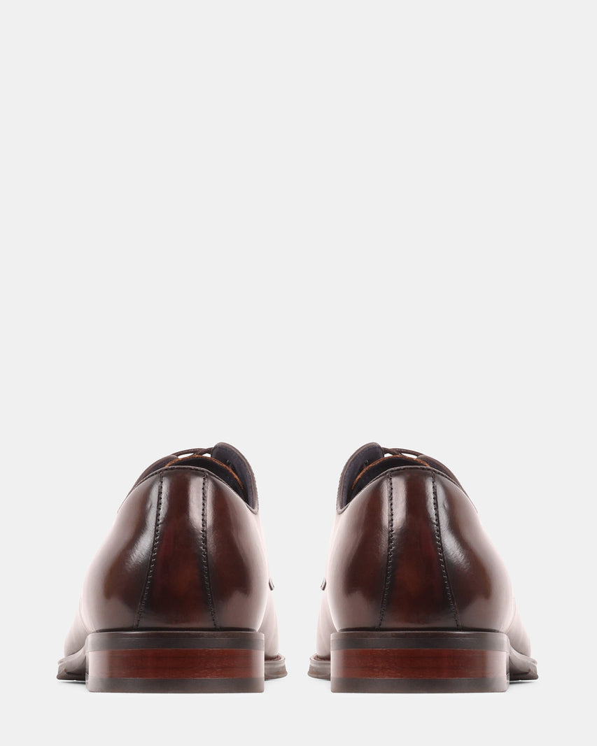 KERIAN BROWN LEATHER - Men's Shoes - Steve Madden Canada